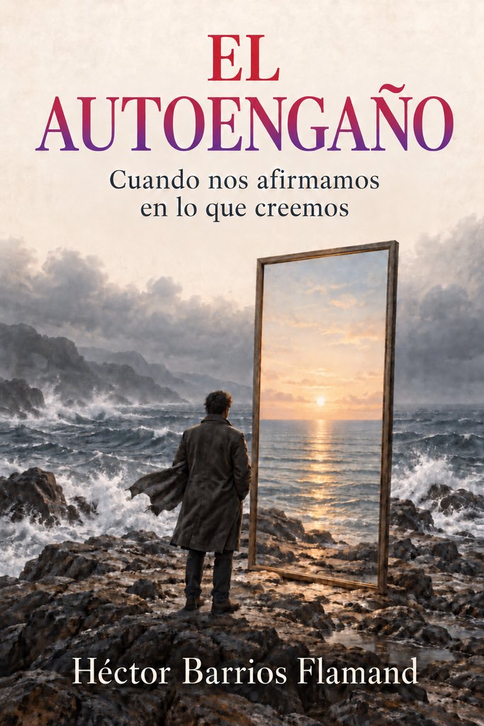 Cubierta de El autoengaño, de Héctor Barrios Flamand